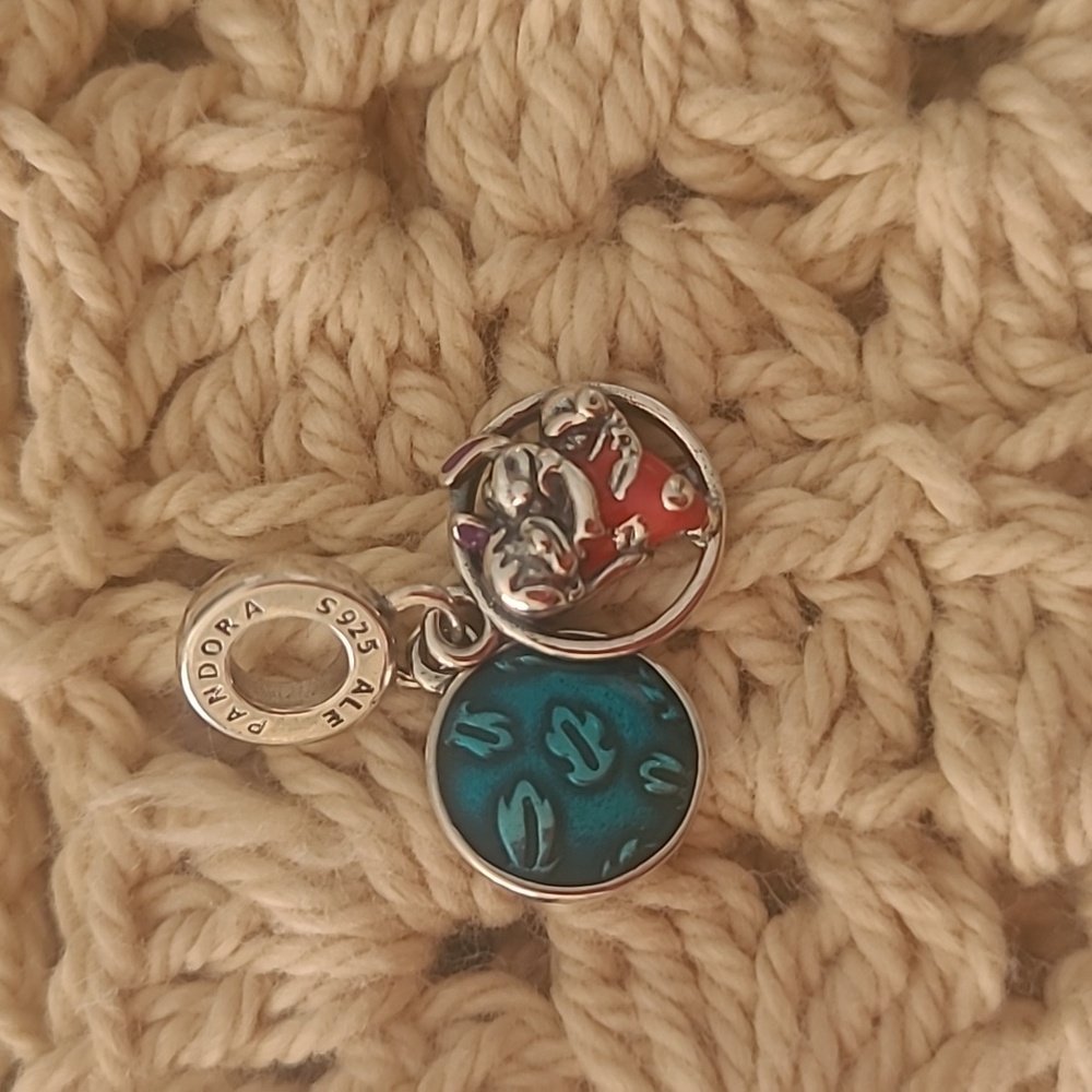 Stich And Milo Charm Sterling Silver Charm